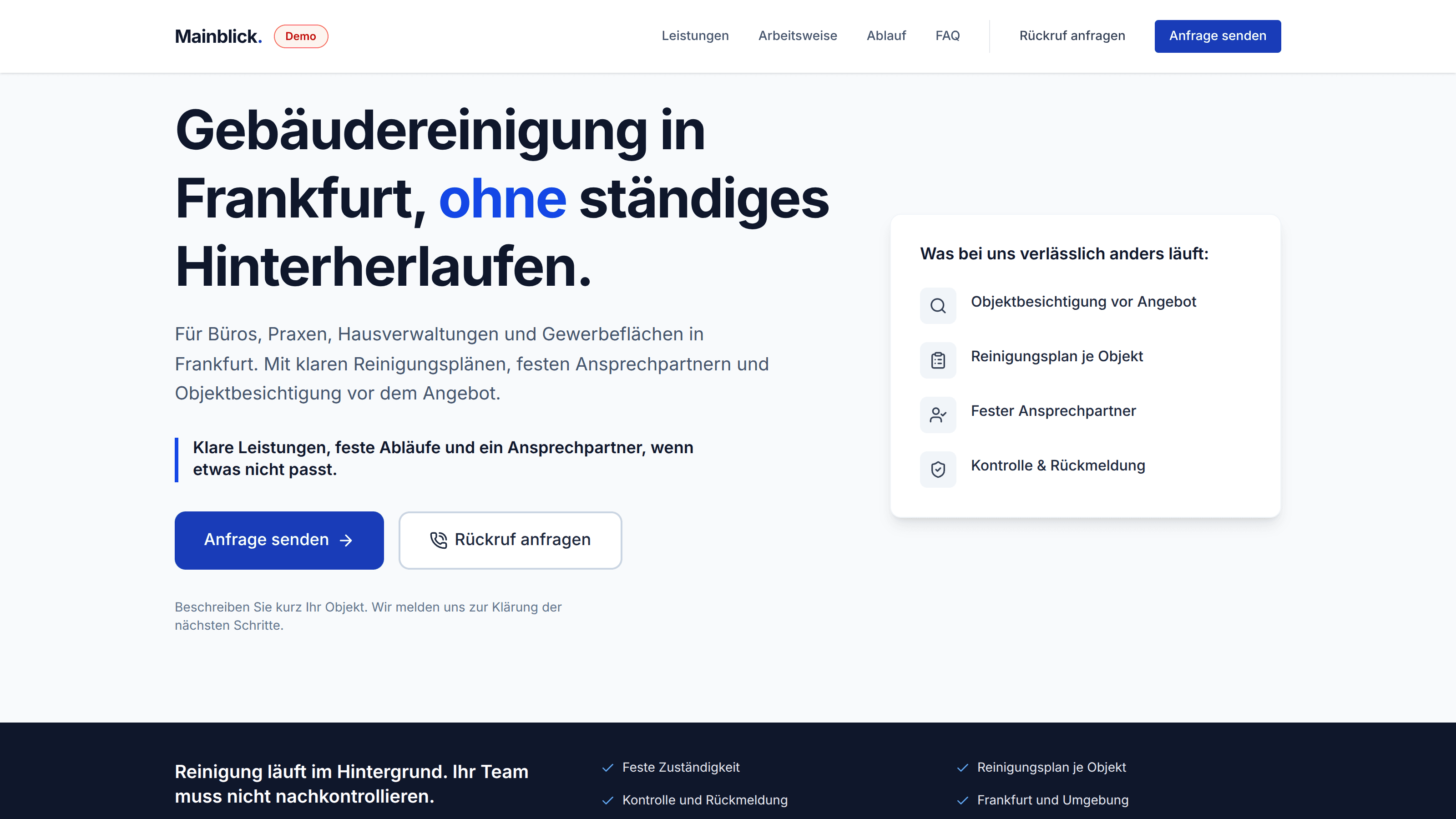 Vorschau: Gebäudereinigung